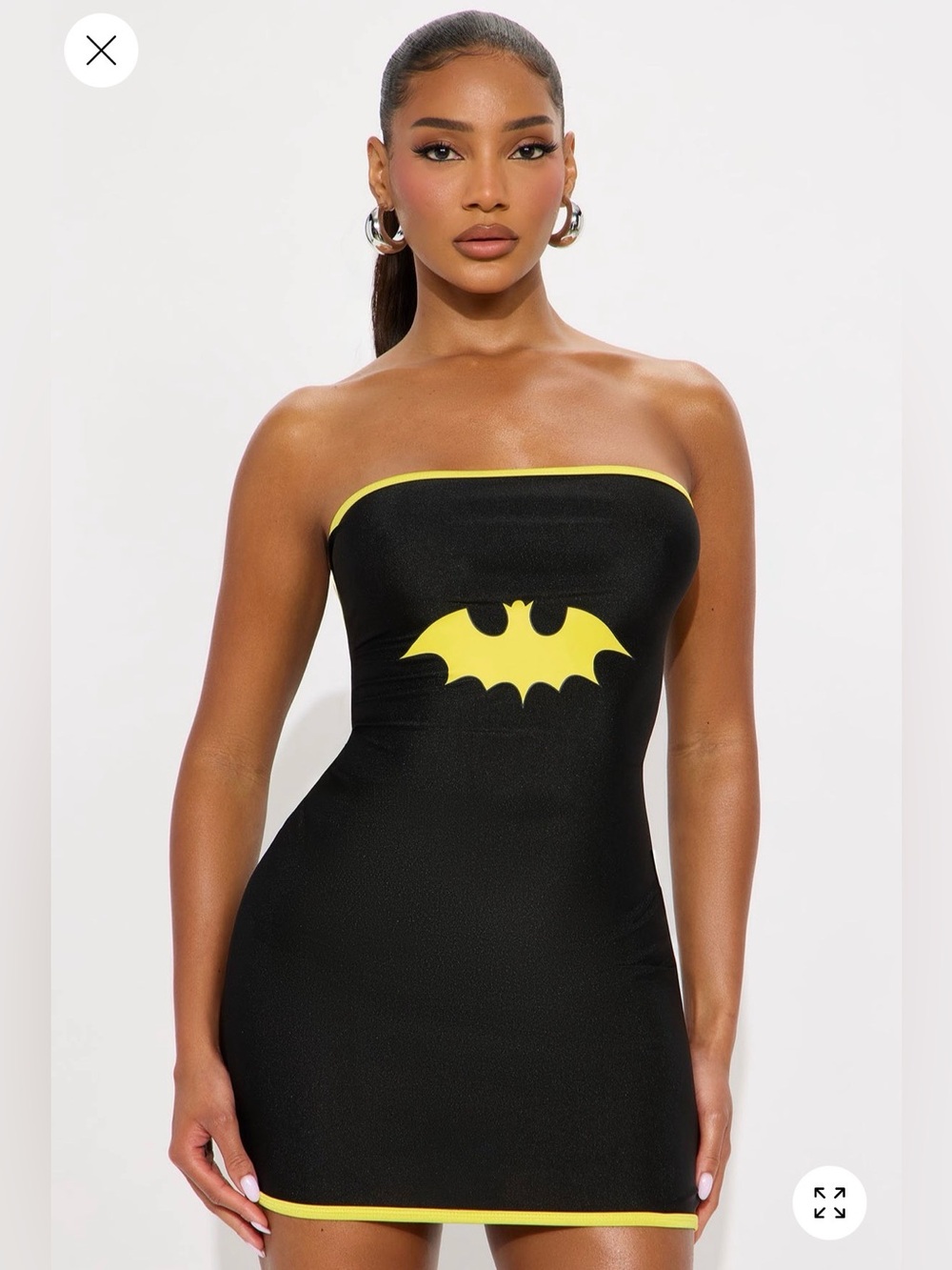 Fashion Nova Gotham Batgirl Costume & Earrings Set NWT🦇